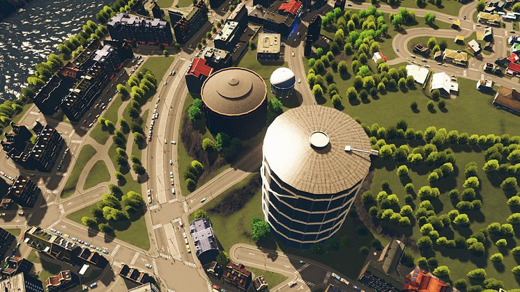 Gasklockorna i Cities: Skylines