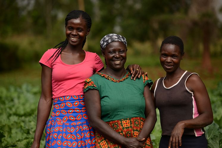 Margaret Muchanga med familj