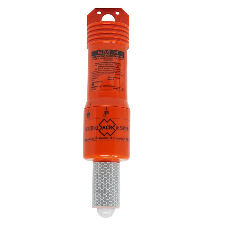 Hi-res image - ACR Electronics - The new ACR Electronics SM-3 Automatic Buoy Marker Light is a compact and durable crew-overboard LED strobe