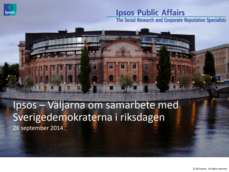 Väljarna splittrade i frågan om samarbete med Sverigedemokraterna i riksdagen