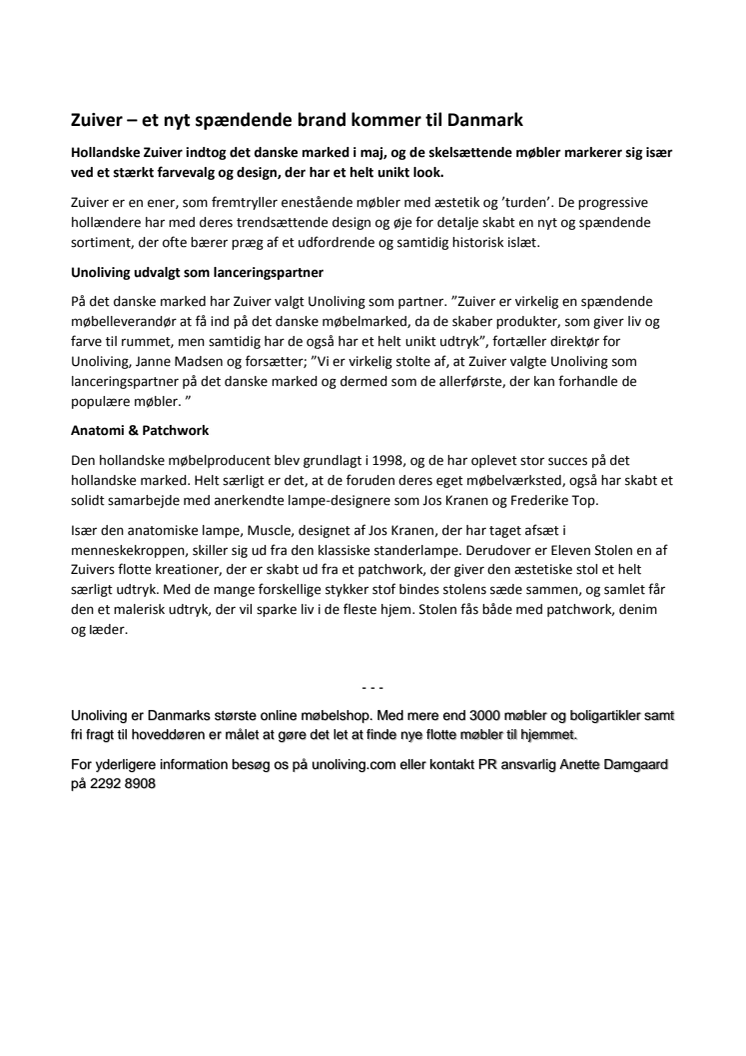 Zuiver – et nyt brand kommer til Danmark