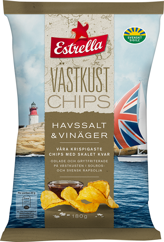 Estrella Västkustchips Salt & Vinäger