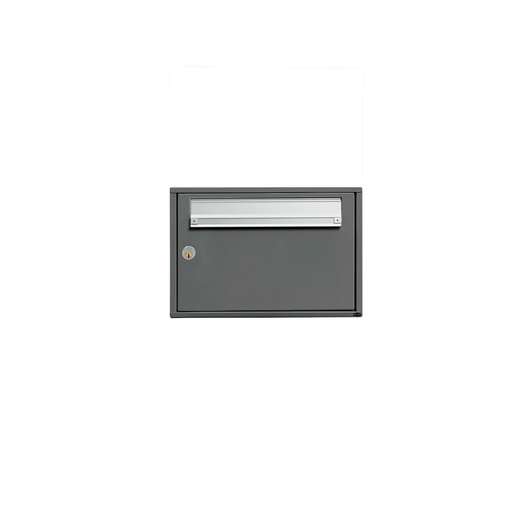 Renz Basic 784 postkasseanlæg - RAL 7012 - 1 fag - med lås