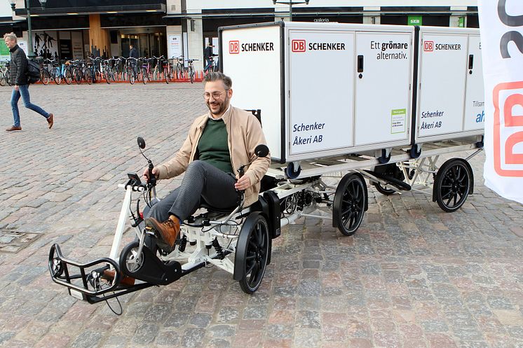 Paketleveranser med elcykel i Linköping