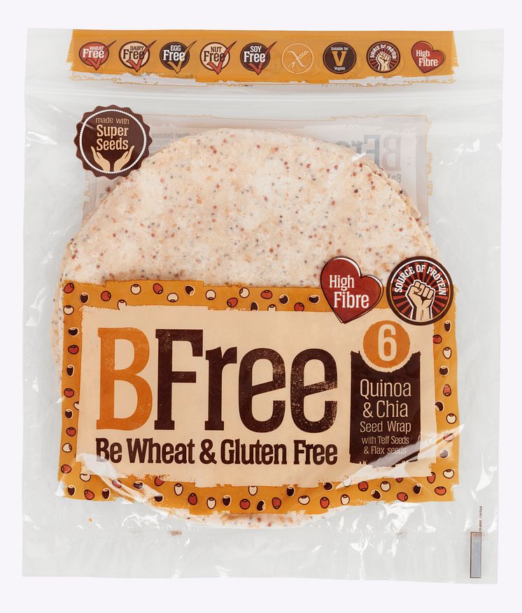 BFree wraps flerkorn med chia glutenfri melkefri