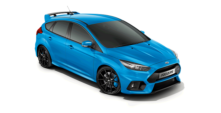 Ford Focus RS i färgen Nitrous Blue