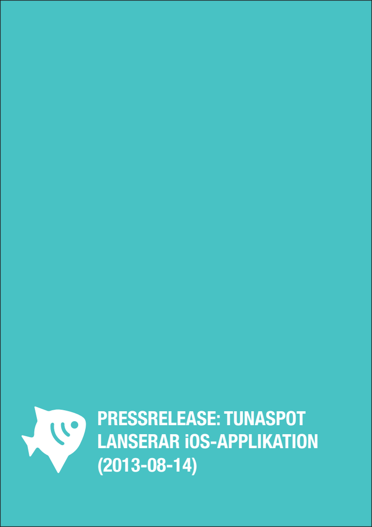 Tunaspot lanserar sin musikapplikation för Iphone 