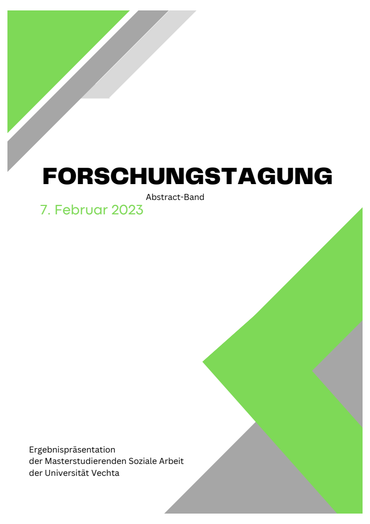 Abstract-Heft | Masterstudierende der Sozialen Arbeit an der Uni Vechta präsentieren bei selbst organisierter Tagung Projekt-Ergebnisse