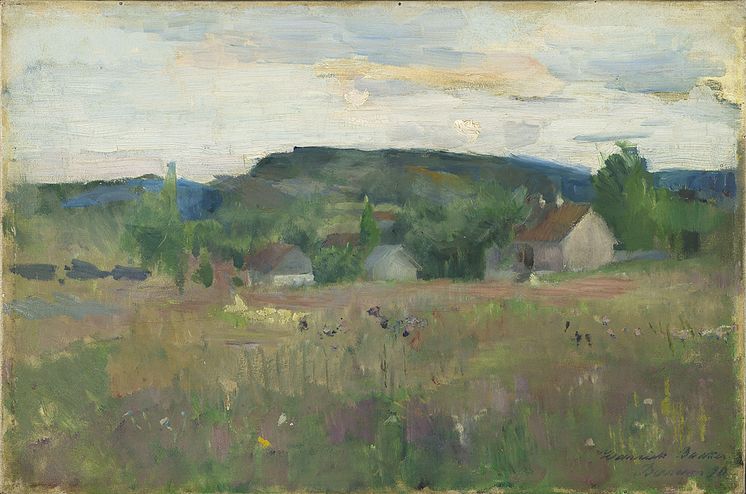 Harriet Backer, «Landskap i Bærum», 1890