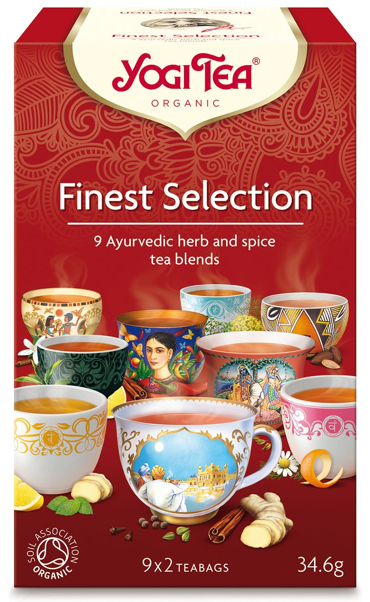 Ekologiska och smakrika YOGI TEA© lanserar i höst Finest Selection, med 9 blandade tefavoriter i samma ask.