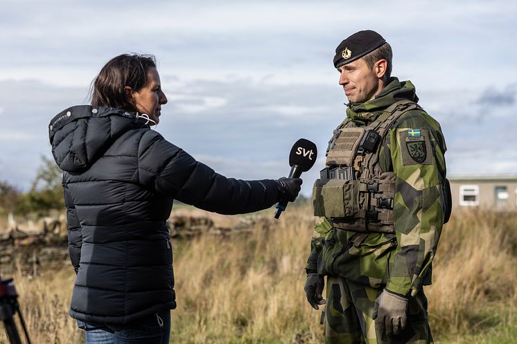 Ukrainska rekryter under utbildning i Storbritannien.