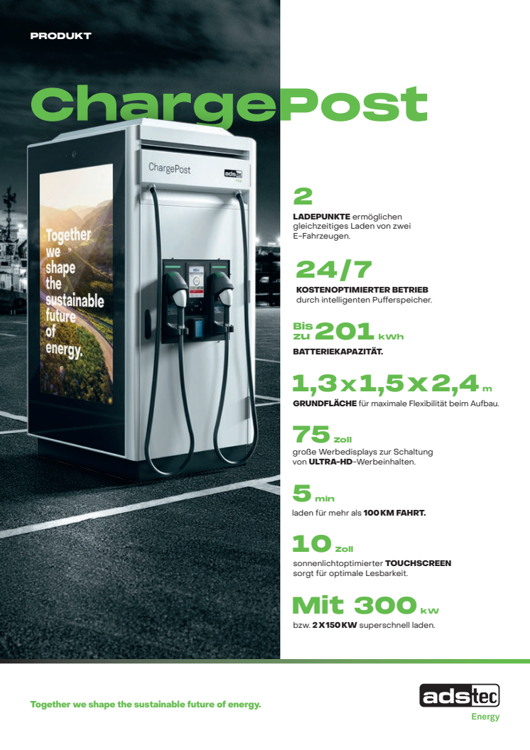 Datenblatt ChargePost