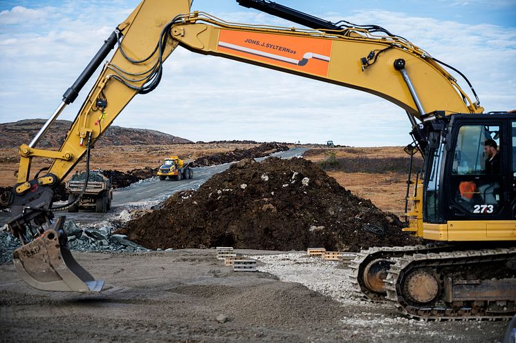 Geitfjellet vindpark okt 2018 veibygging