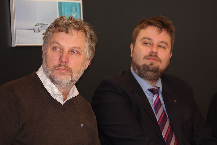 Peter Eriksson (MP) och Jonas Lundström, Northland Resources