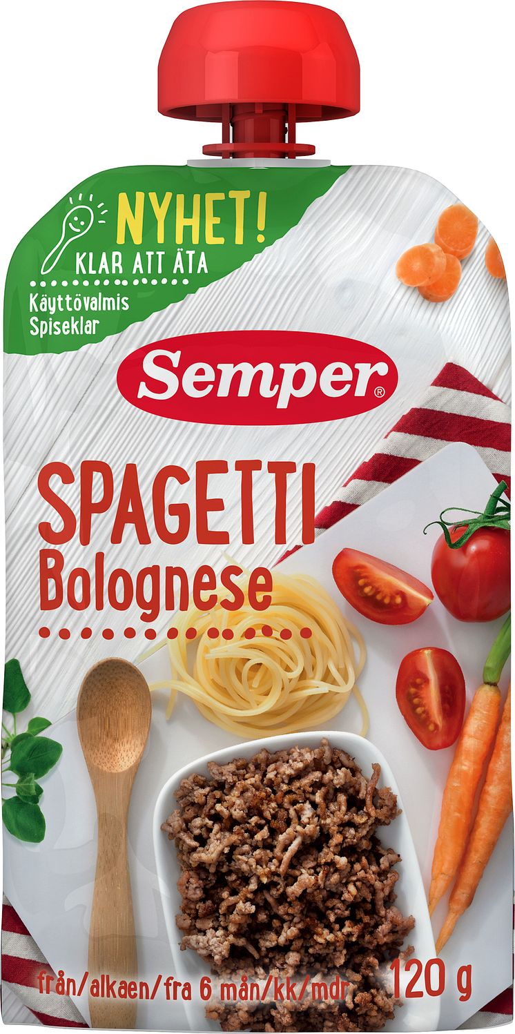 Spagetti Bolognese i klämpåse