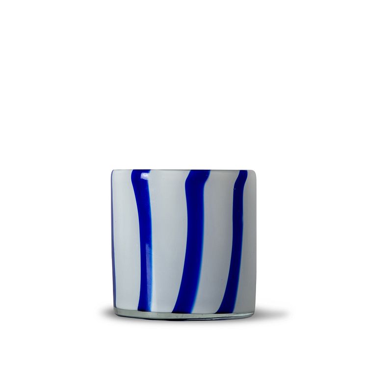 ByOn SS22 - CANDLE HOLDER CALORE CURVE XS BLUE/WHITE