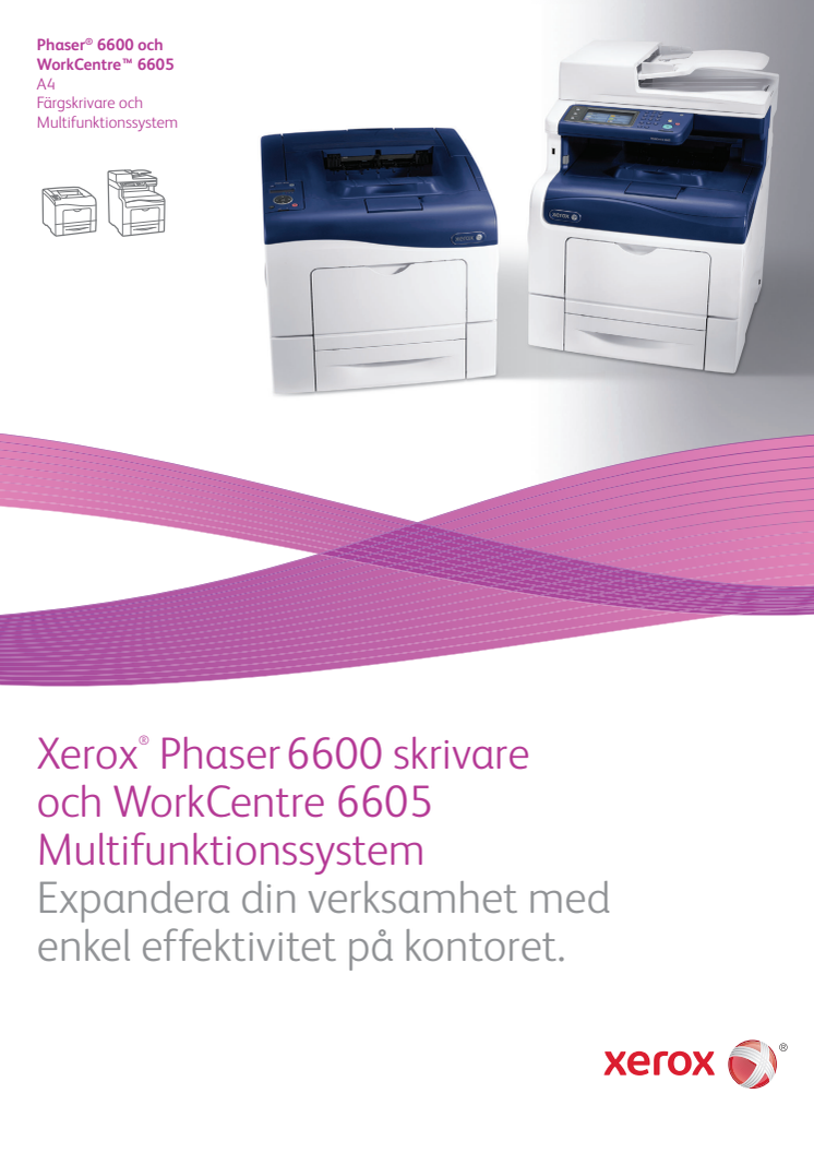 DocuPartner lanserar Xerox Phaser® 6600 och WorkCentreTM 6605