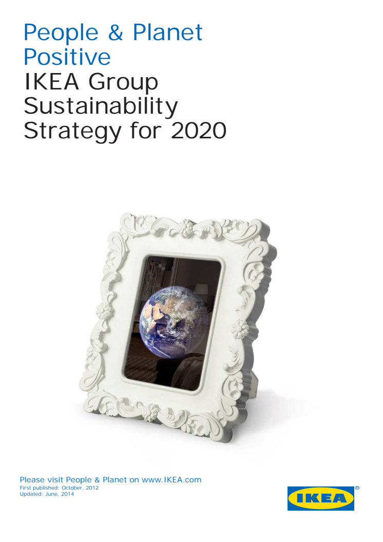 IKEA koncernens hållbarhetsstrategi, People and Planet Positive