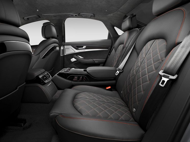 Audi S8 plus interior back seat