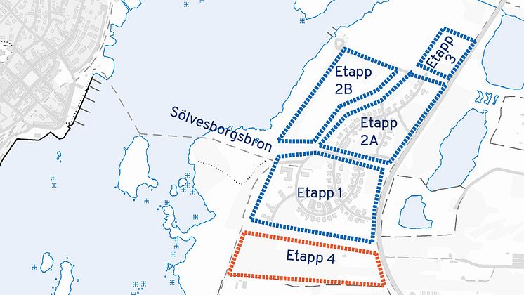 Kartbild stadsdelen Ljungaviken i Sölvesborgs kommun