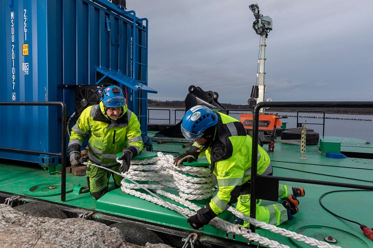 På mudderverket sätts säkerheten först
