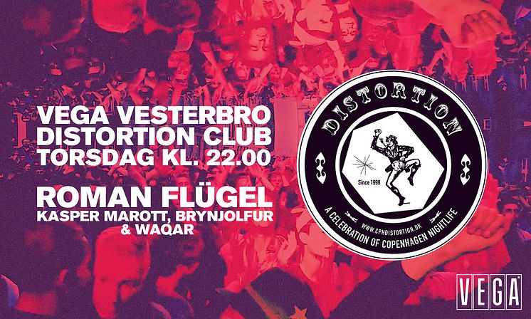 Distortion Club og Miss Draghouse. En uforglemmelig weekend venter i VEGA.