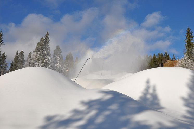 Snökanon i Vemdalen 20 oktober 2013