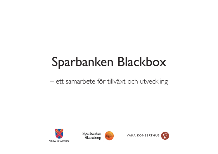 Presentation av Sparbanken Blackbox