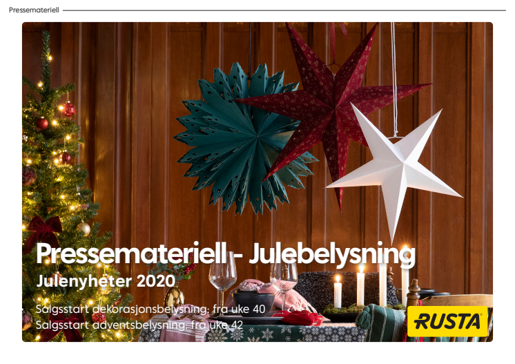 Pressemateriell - Julebelysning 2020