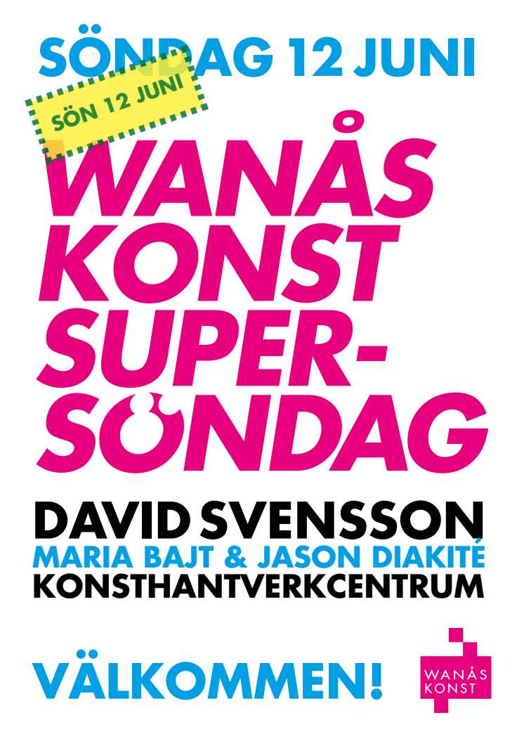 Program Wanås Konst Supersöndag 12 juni 2016