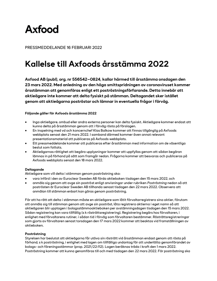  Kallelse till Axfoods årsstämma 2022.pdf