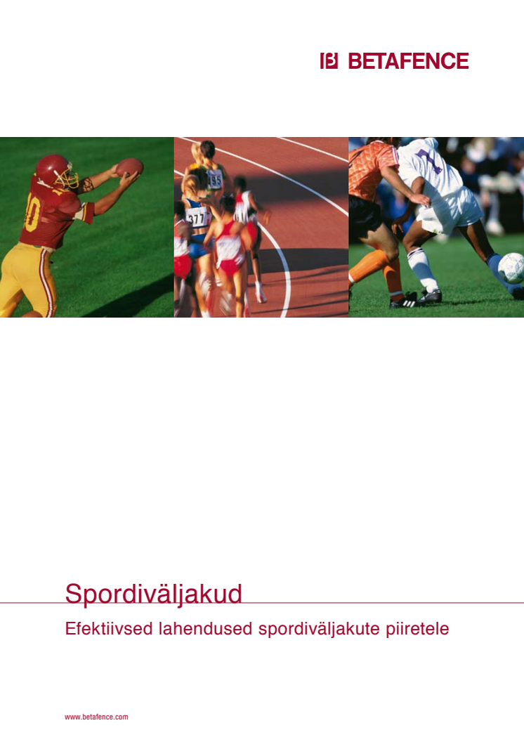 Betafence'i spordistaadionite piirete kataloog