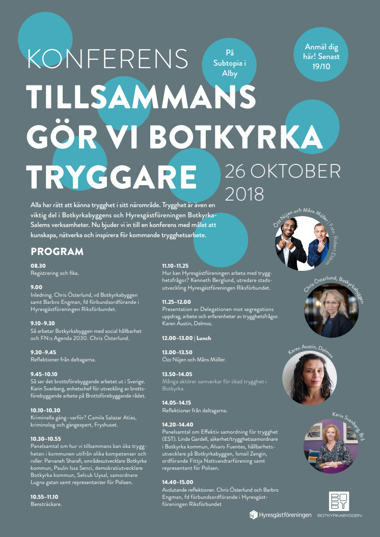 Trygghetskonferens 26/10 2018 Inbjudan och program