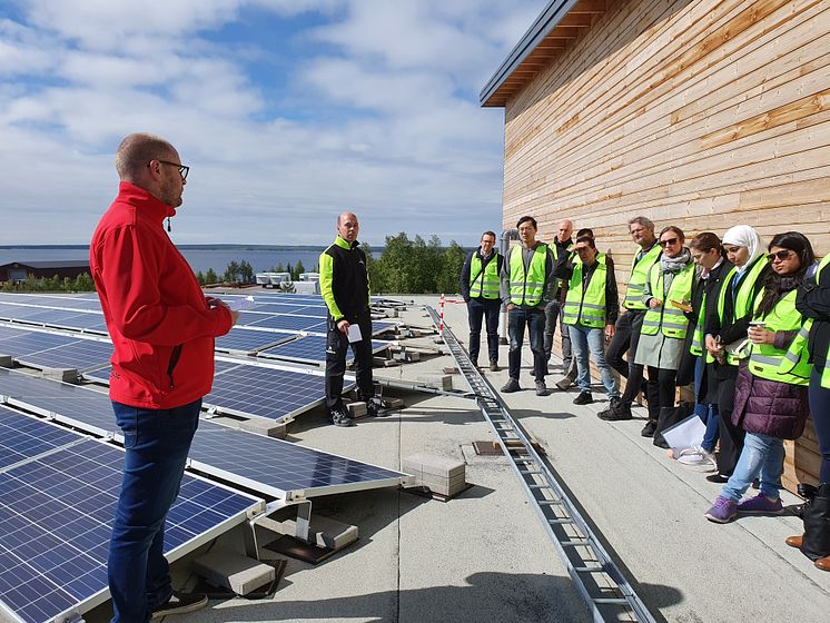 Solcellstaket på Lindbäcks, Haraholmen. 