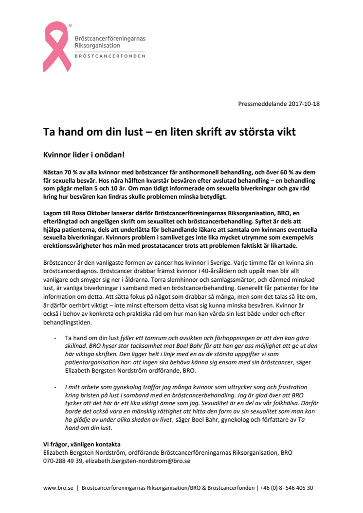 Ta hand om din lust – en liten skrift av största vikt