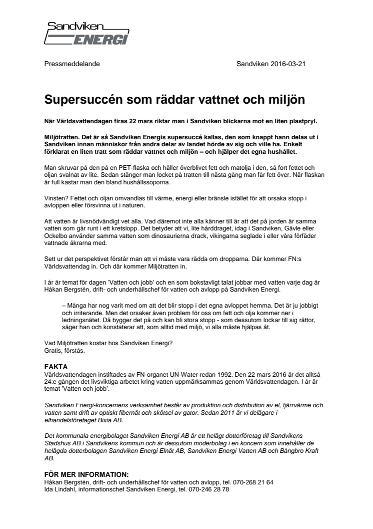 Supersuccén som räddar vattnet och miljön