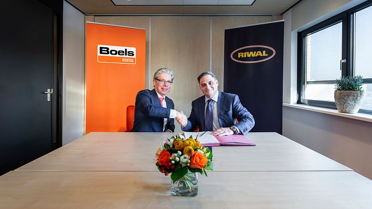 Boels acquires Riwal_16x9 - Pierre Boels (L) - Doron Livnat (R)