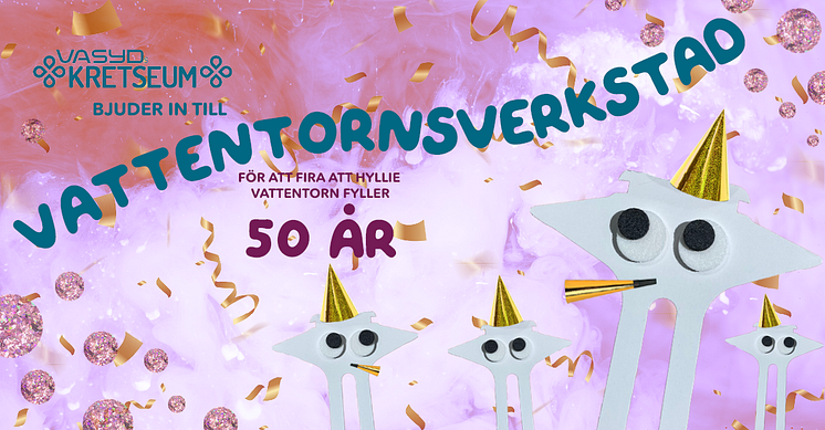 Vattentorns-verkstad med text