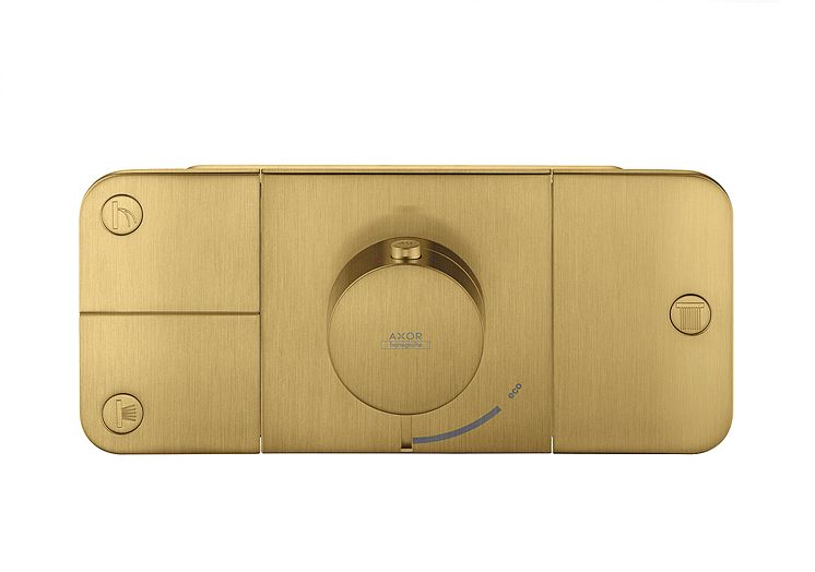 Axor One_Thermostat_Brushed_Gold_Optic