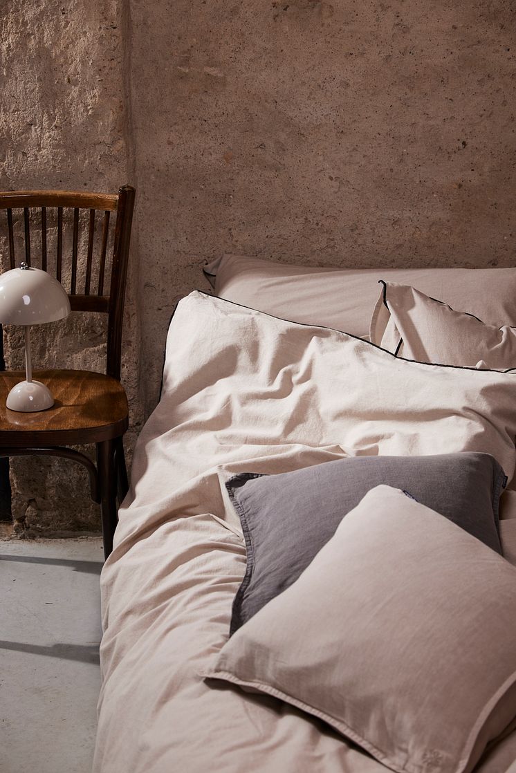 917751-25 Chambray bedset linen beige