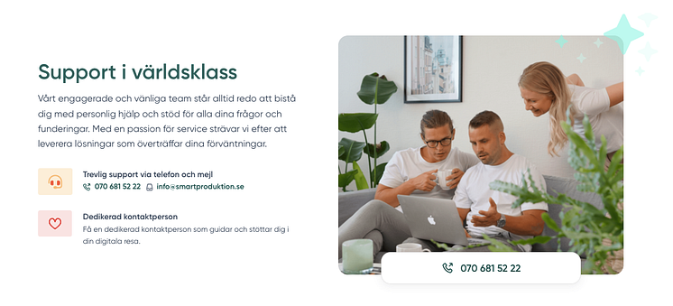 Smartproduktion satsar på support