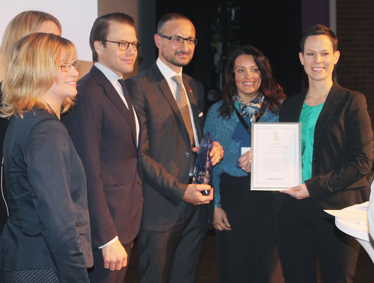 Coca Cola Enterprises Sverige fick Industrins Jämställdhetspris 2015