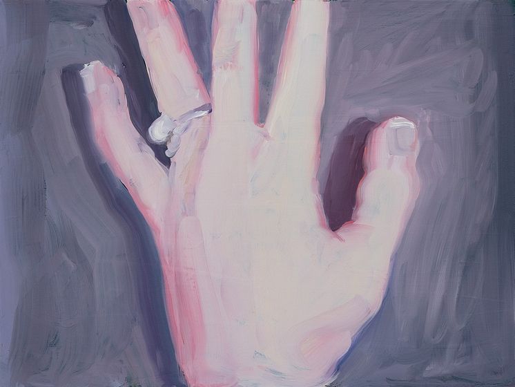 Hand 3040 cm 2023 oil on aluminium Courtesy of Galleri Magnus Karlsson.jpg