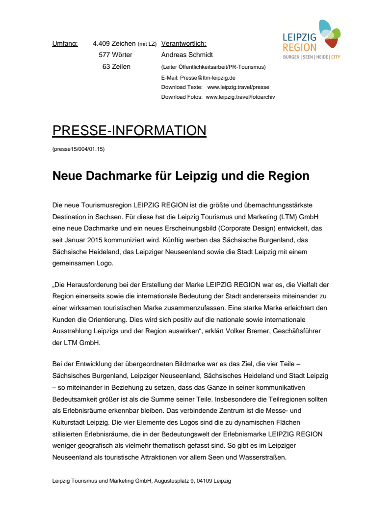 Neue Dachmarke für Leipzig und die Region