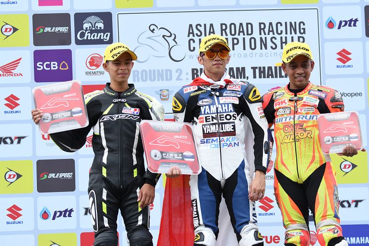 29_2017_Arrc_Rd2_Thailand_UB150-UB150 レース2ヤマハライダーが表彰台を独占