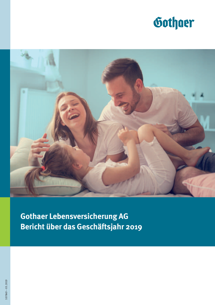 Geschäftsjahr 2019: Gothaer Lebensversicherung AG