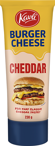116561 825133-1 Kavli Burger Dressing Cheddar 230g
