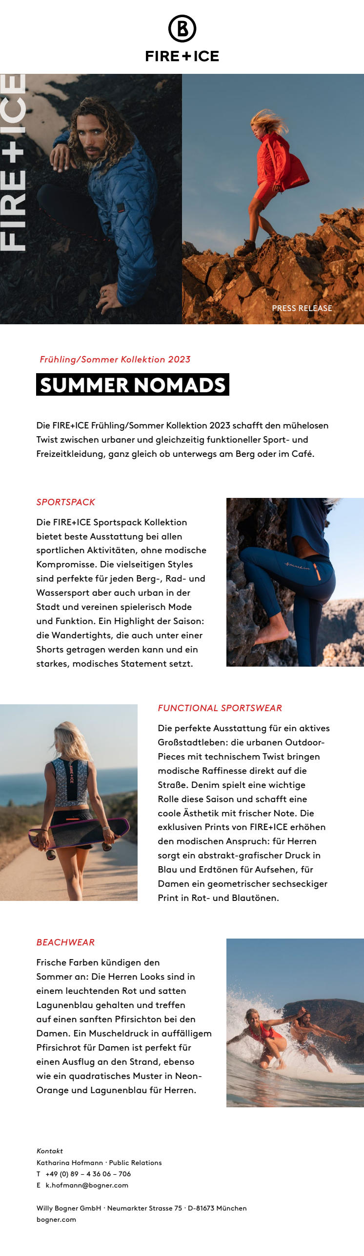 FIRE+ICE_Spring Summer 2023 Campaign_Pressemitteilung.pdf