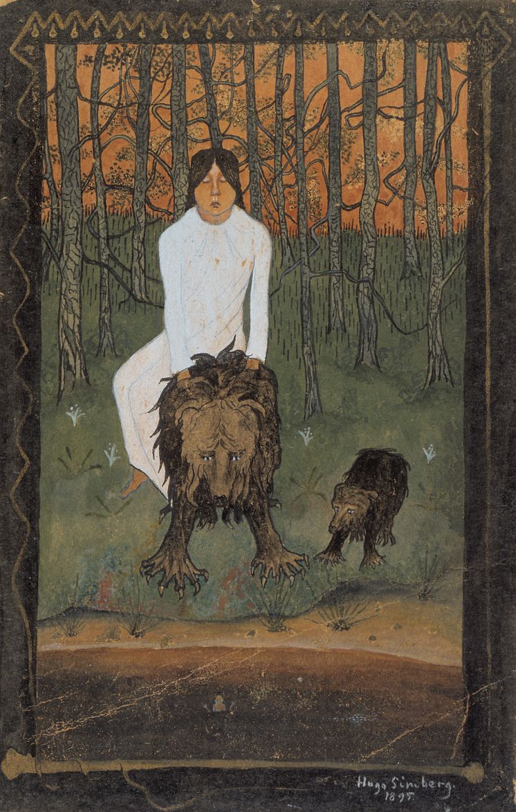 Det magiske nord. Hugo Simberg, Eventyr I, 1895