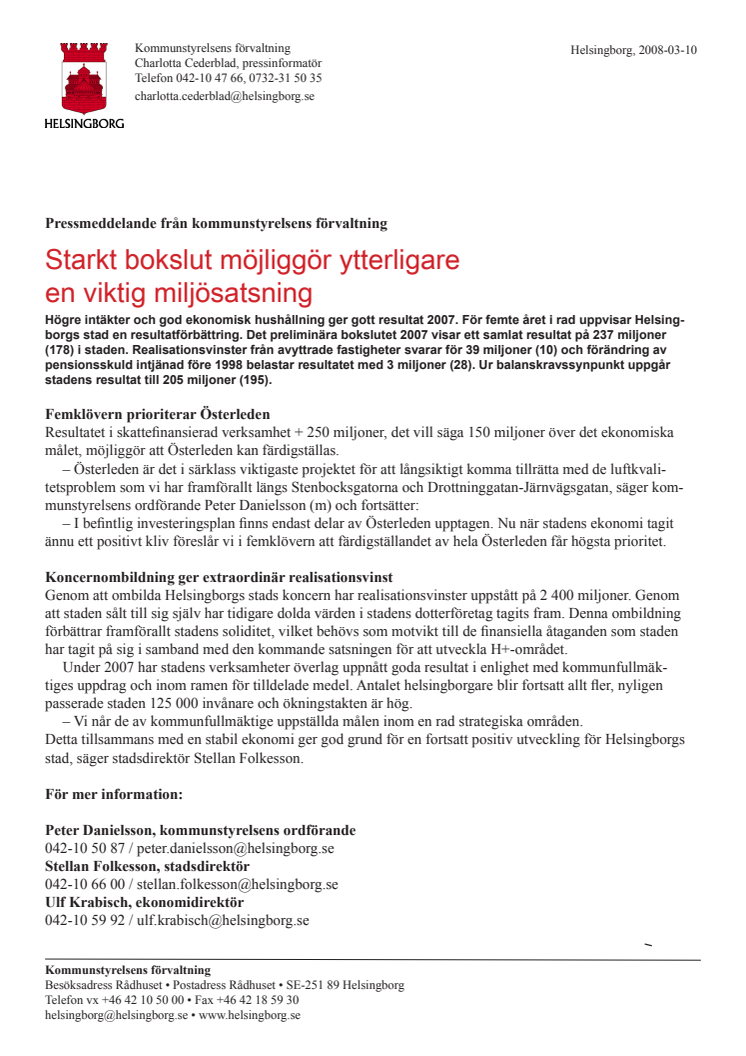Starkt bokslut möjliggör ytterligare en viktig miljösatsning